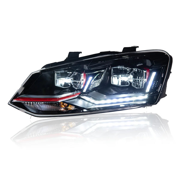 Phares LED lentille double L avec feux de jour, ampoule H7 12V – Volkswagen Polo GTI 2011-2018