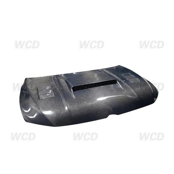 Capot carbone style WCD Volkswagen Golf 8, 2020–2022 — vue 3