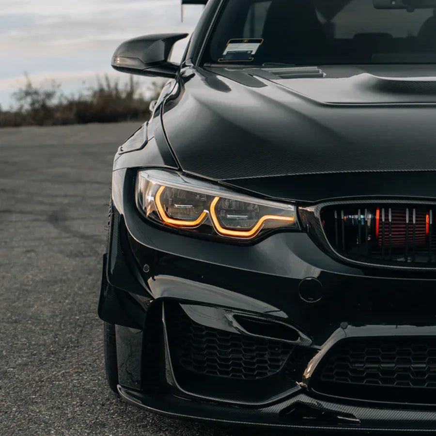 Amber jaune rouge bleu Angel Eyes DRL LED Lights pour BMW F80 F82 M3 M4 Ikon Style Front Lamp accessoires automobiles LED Mod