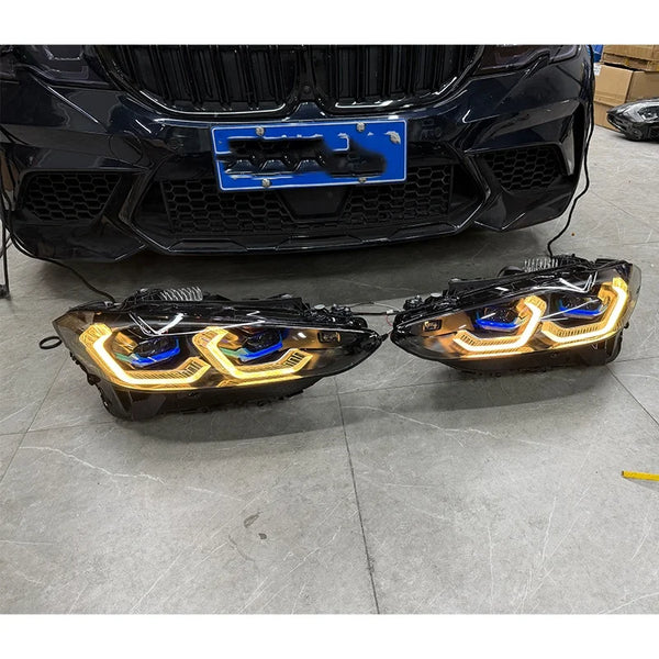 Phares laser avec feux de jour RGB pour BMW Série 4, M3 et M4