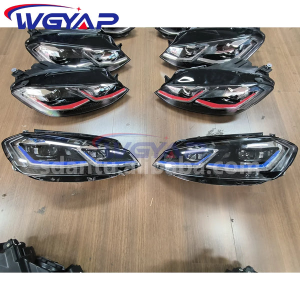 Phares LED haut de gamme WGYAP, remplacement halogène – Volkswagen Golf Mk7/Mk8, 7.5 GTE/GTI, R-Line