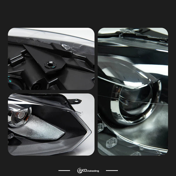 Phares LED design R20 avec Angel Eyes et faisceau Bi-Xenon AKD – Volkswagen Golf 6, 2009-2012