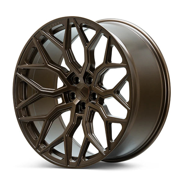 Jantes forgées HF-2 monobloc noir usiné, 18 pouces 5x4,5