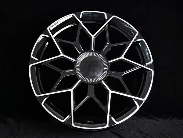 Vente Chaude 14/15/16 Pouces PCD Jantes Forgées en Alliage Tuning Nouvelles Jantes en Aluminium à Multi Rayons avec 25/30/40mm Roulement à Billes