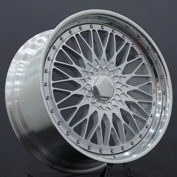 Jantes en alliage forgé concaves 2 pièces 19-23 pouces multi PCD, pièces automobiles, moyeu personnalisé pour voiture sport m