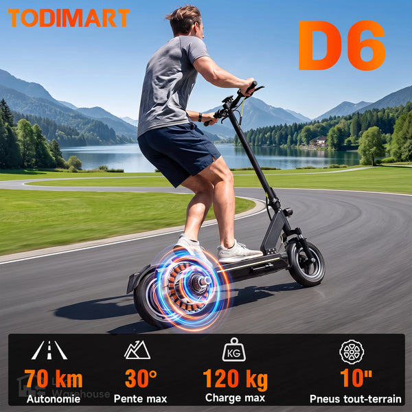 Trottinette électrique Todimart D6, 48 V — vue 3