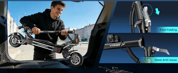 Trottinette électrique FREEBOY H16 3000, double moteur, batterie lithium 60V30h, frein hydraulique, vitesse maximale 75 km / 