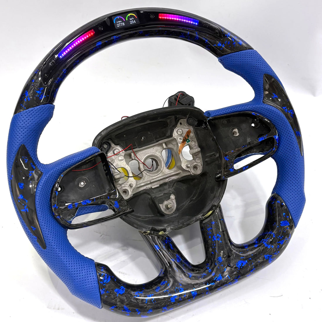Volant en fibre de carbone et cuir sur mesure pour Dodge Charger, Challenger, Durango et Jeep Grand Cherokee SRT 2015-2024