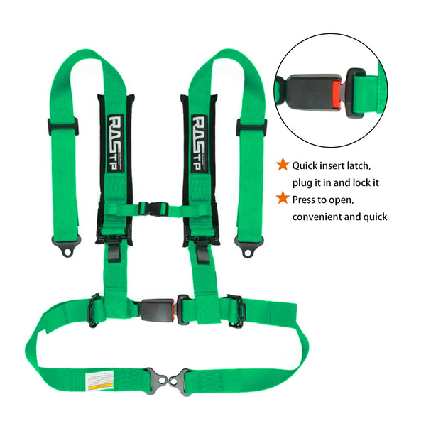 ZSRacing 2 "quatre points à dégagement rapide boulon montage course ceinture de sécurité sangle de haute qualité en Nylon épo