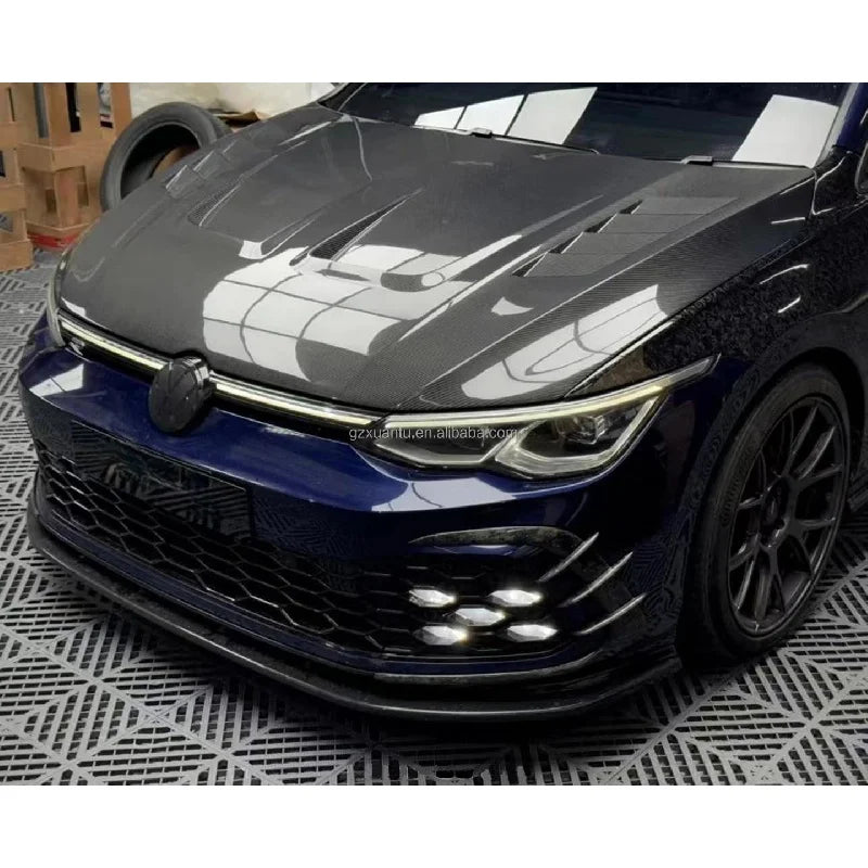 Capot en fibre de carbone humide pour Volkswagen Golf 8 TSI, GTI et R-Line, 2020–2023