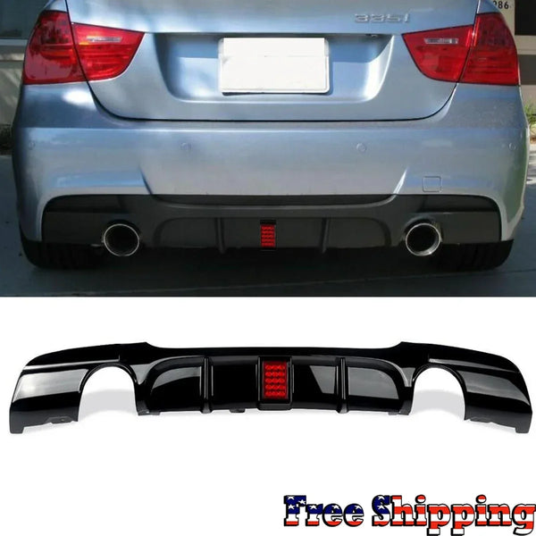 Diffuseur arrière LED BMW E90/E91, pare-chocs M Tech — vue 4
