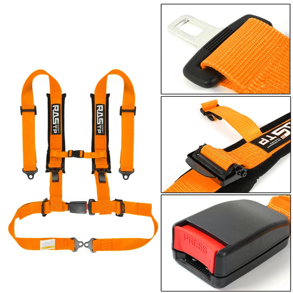 ZSRacing 2” Four Point libération rapide Bolt montage siège baquet sport ceinture haute qualité Strap nylon Sponge Belts harnais de sécurité BAG091 — OURANE