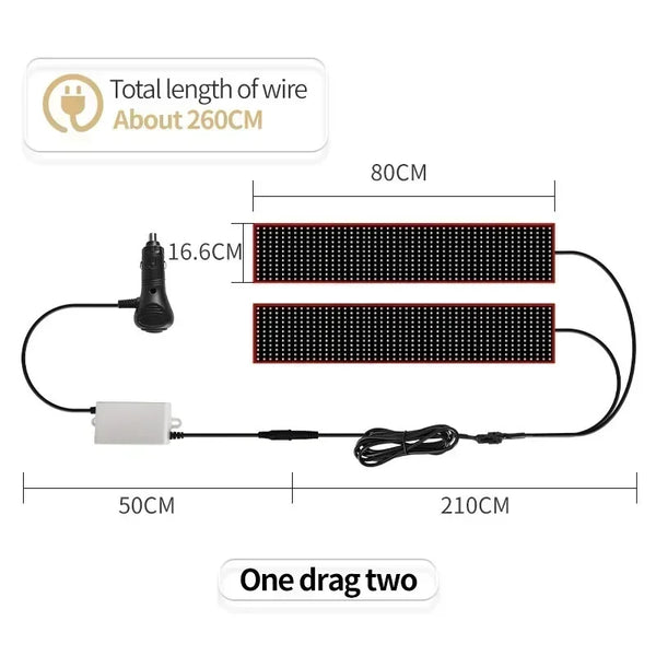 Oeil du diable écran Flexible camion LED matrice Pixel panneau lumineux télécommande Animation affichage lumières pour décor 