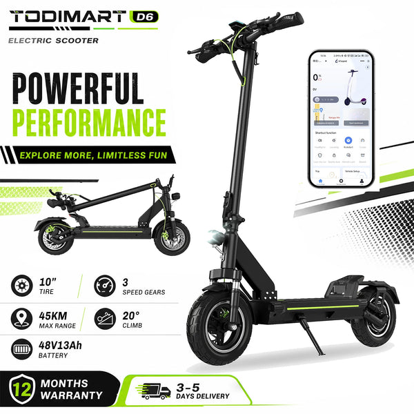 Trottinette électrique Todimart D6, 48 V — vue 10