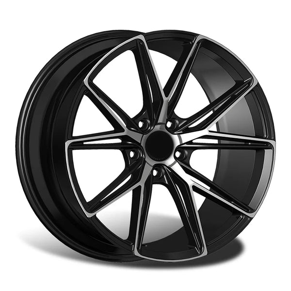 Jantes forgées noires multibranches — vue 3