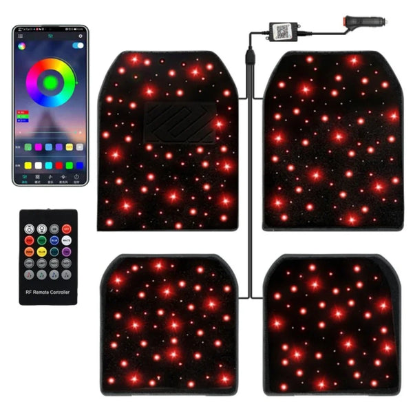 Tapis lumineux à fibre optique, lot de 2 ou 4 — vue 6