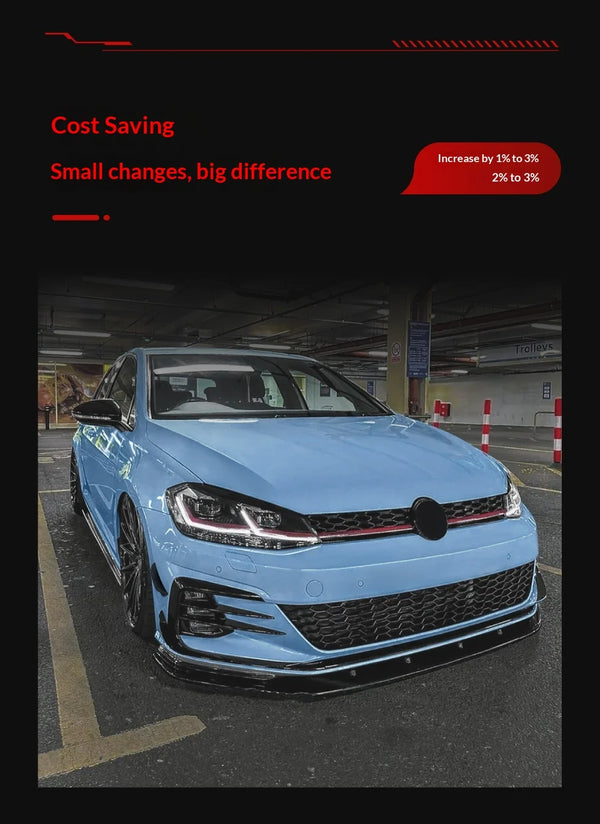 Autocollant de modification de calandre avant pour Volkswagen Golf 7.5 High 7.5 GTI 2017-2019 - OURANE.COM