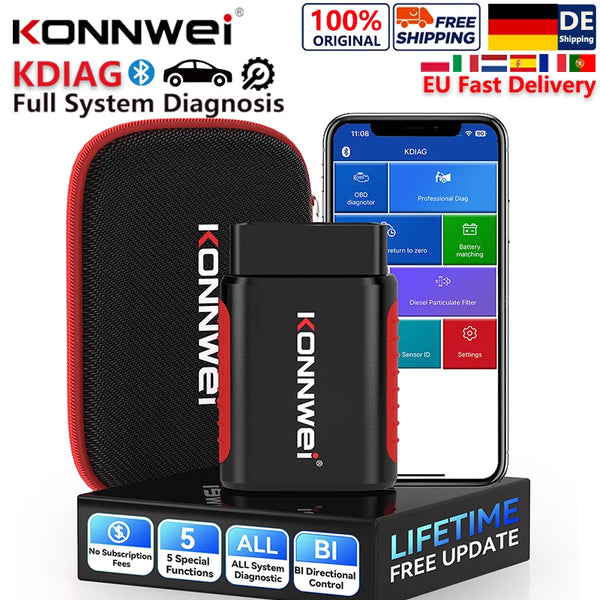 Valise diagnostic KONNWEI KDIAG Bluetooth 5.0 multi-marques — vue 1