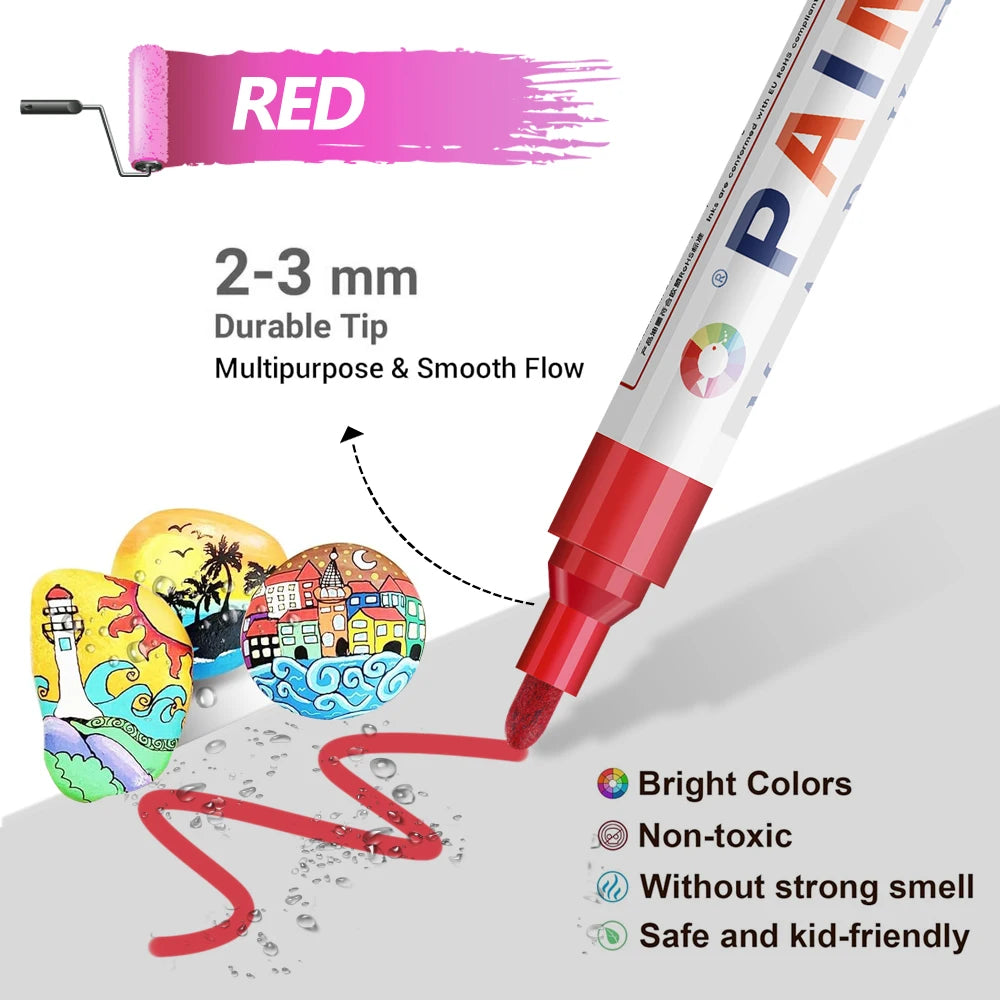 Stylo Peinture Coloré Étanche pour Pneus et Jantes – Roues & freinage | OURANE.COM