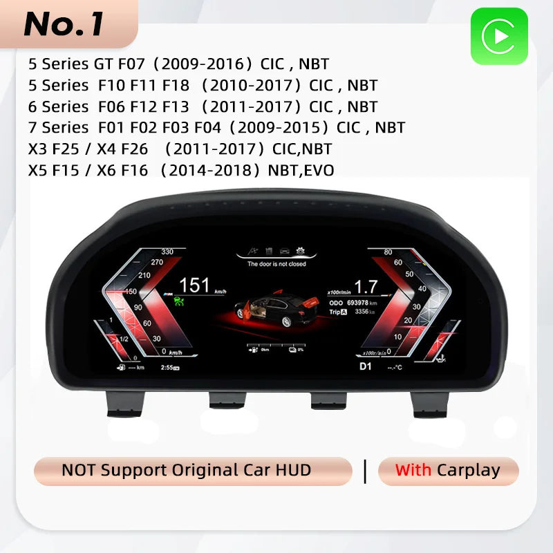 2026 Digital Instrument Dashboard Cluster Pour BMW 1 2 3 4 5 6 7 Series X1 X2 X3 X4 Speedometer Instrument Panel F10 E90 E60 