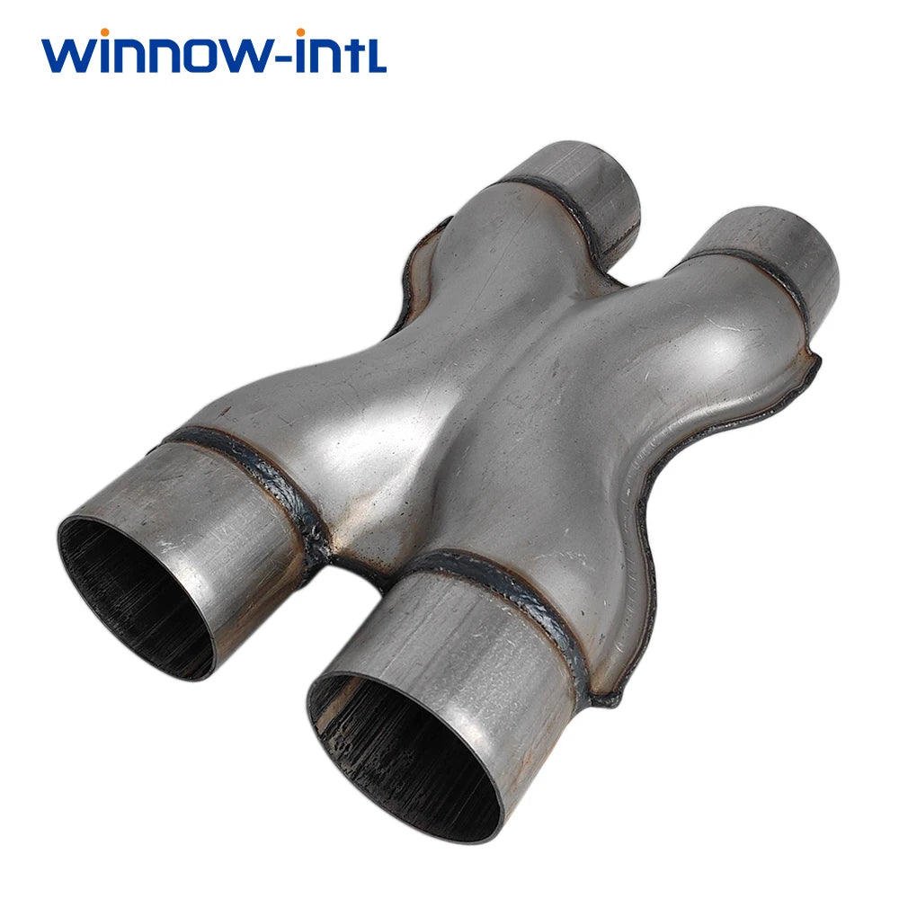 Tube X-Pipe Universel Double Échappement 2,25 / 2,5 pouces – Échappement auto OURANE.COM