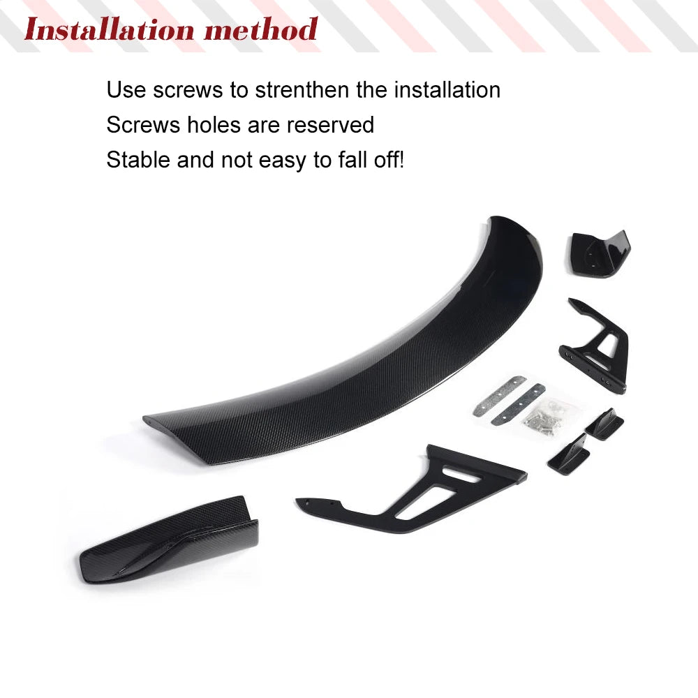 Aileron de coffre en fibre de carbone style GT de course pour Toyota GR86 2022-2023