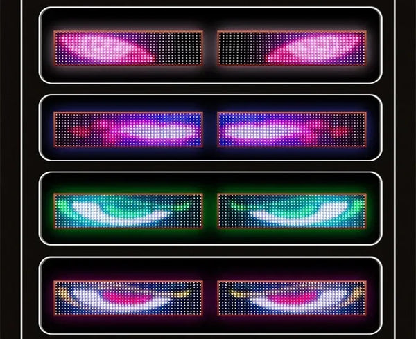 Oeil du diable écran Flexible camion LED matrice Pixel panneau lumineux télécommande Animation affichage lumières pour décor 