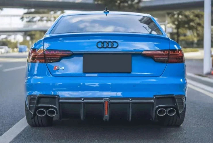 Kit carrosserie en fibre de carbone style CMST pour Audi A4, A4L et S4, 2020–2023