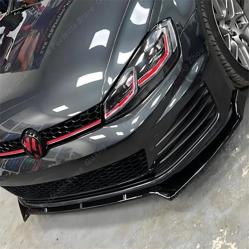 Lame Avant Noire Style Maxton pour Golf 7/7.5 GTI, GTD et R – Carrosserie & style | OURANE.COM