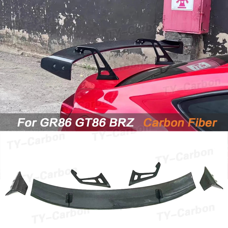 Aileron arrière style GT en fibre de carbone ou FRP pour Toyota GR86, GT86 et Subaru BRZ
