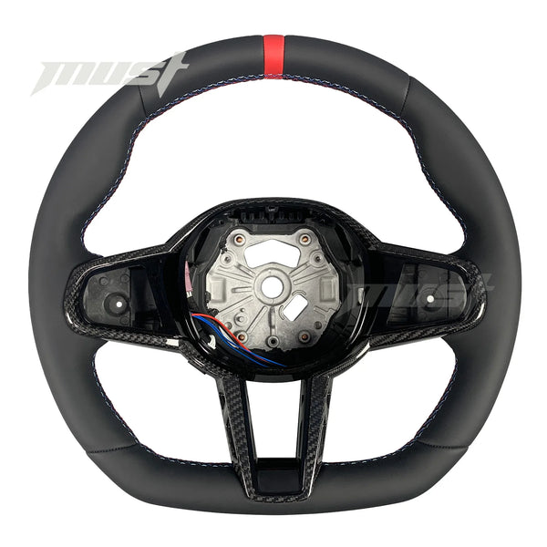 Volant LED personnalisé en Fiber de carbone pour BMW série G LCI, série 2 3 4 5 6 7 8 X3 X4 X5 G20 G30 M3 M4 M5 M8 Z4 20