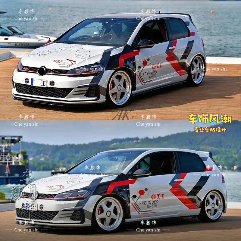 Autocollants de carrosserie sport pour Volkswagen Golf 6, 7 et 8 GTI — vue 14