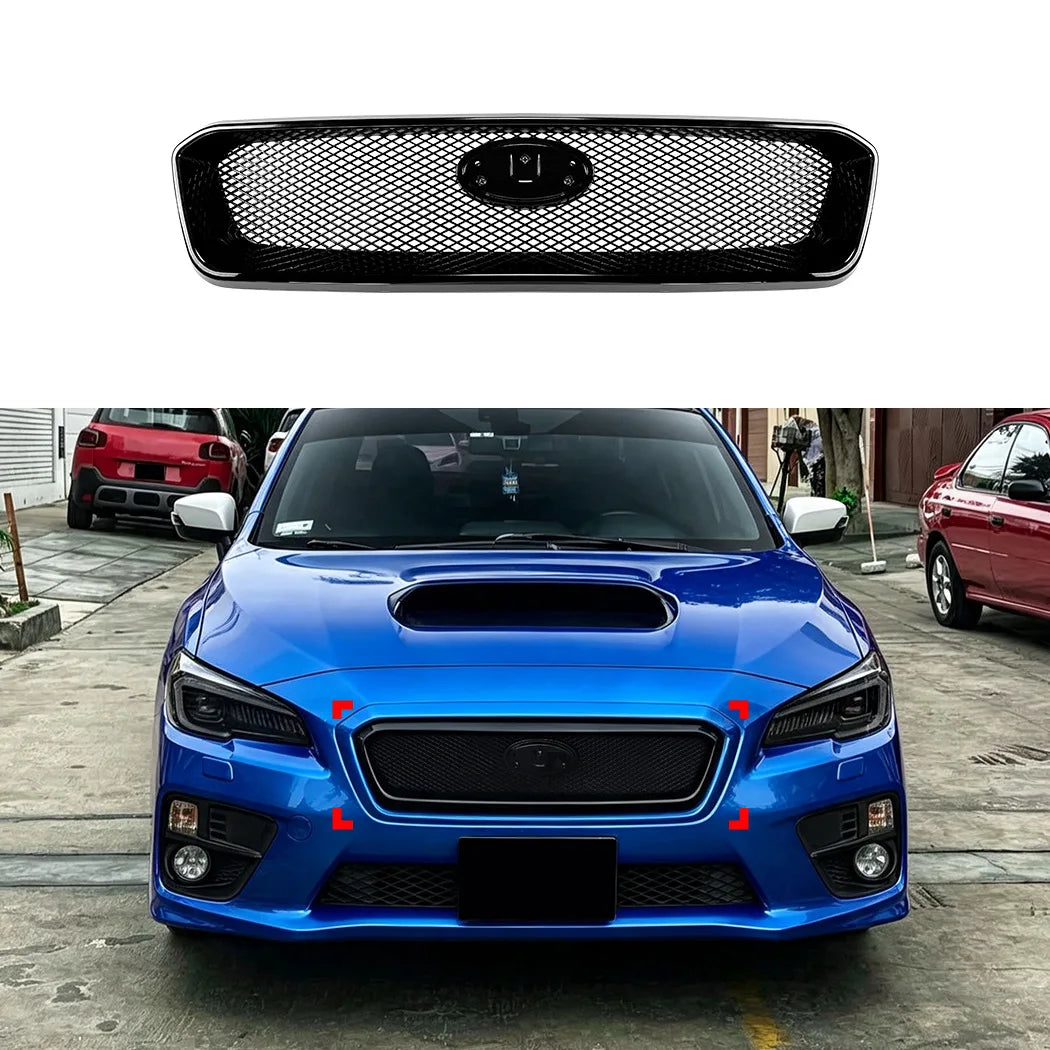 Calandre de pare-chocs avant en ABS noir pour Subaru WRX STI VA 2014-2016, modification extérieure