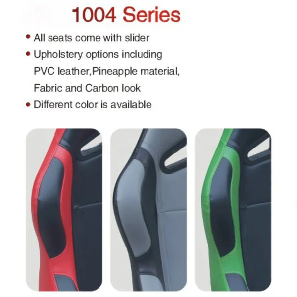 Sièges de voiture de sport universels JBR1004, célèbres sièges de course en PVC, vendus par paire. - OURANE.COM