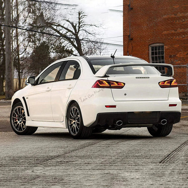 Paire de feux arrière LED pour Mitsubishi Lancer EVO X 2008-2018, clignotants dynamiques