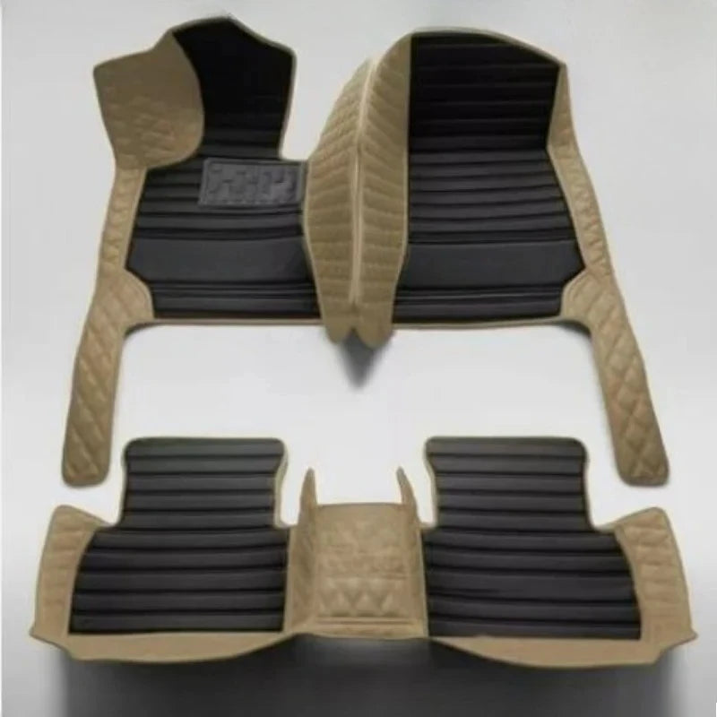 Tapis de sol de voiture sur mesure 7D moulés avec précision pour Volkswagen Golf Mk6 5K 2008-2013, 5 places, ajustement , en cuir de qualité supérieure, imperméables, antidérapants, toutes saisons, ensemble complet