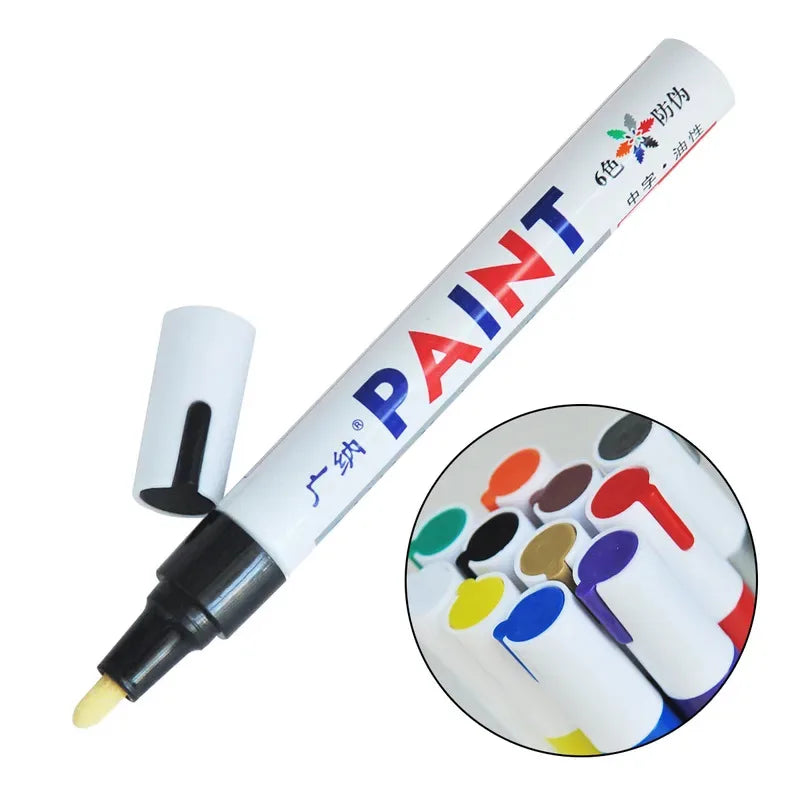 1/12Pcs Stylo Peinture Paint Markers Étanche Auto Pneu Oil-Based Stylo Peinture Lot Quick Dry et Permanent – Roues & freinage