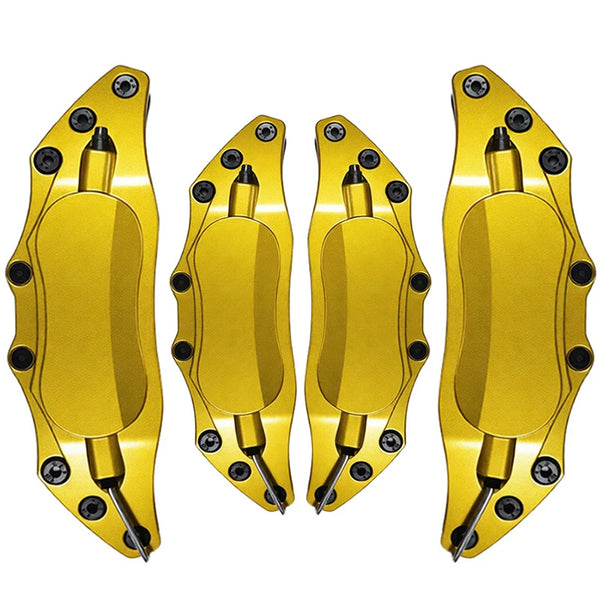 4 Pièces Cache-étriers de frein métalliques pour voiture, Coques de protection anti-poussière pour étriers de frein pour Audi