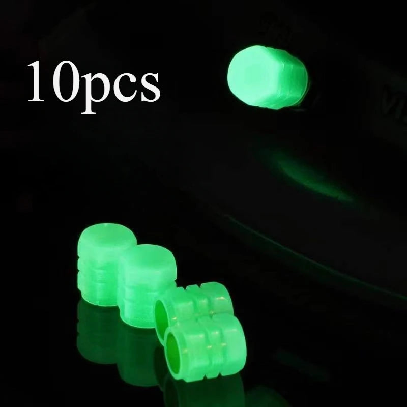 Lot de 10 Luminous Valve Stem Cap Universel Auto Decor – Jantes, pneus & freinage OURANE.COM