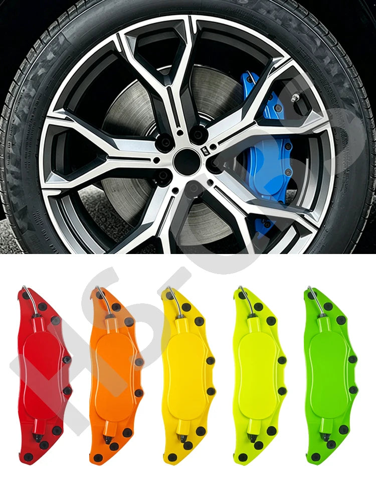 Lot de 4 Caches d’Étriers Métalliques pour Audi, BMW, Mercedes, VW et Peugeot – Roues & freinage | OURANE.COM