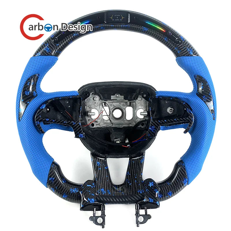 Volant sport en fibre de carbone avec écran LED pour Dodge Charger et Challenger