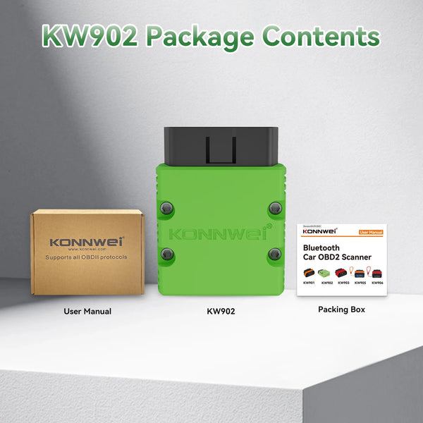 Scanner OBD2 mini KONNWEI KW902 ELM327 Bluetooth — vue 7