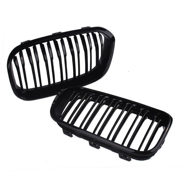 XVIP calandre de course de calandre de pare-chocs avant pour BMW série 1 F20 F21 2015-2019 Grilles noires brillantes à Double