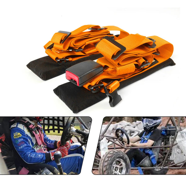 ZSRacing 2” Four Point libération rapide Bolt montage siège baquet sport ceinture haute qualité Strap nylon Sponge Belts harnais de sécurité BAG091 — OURANE