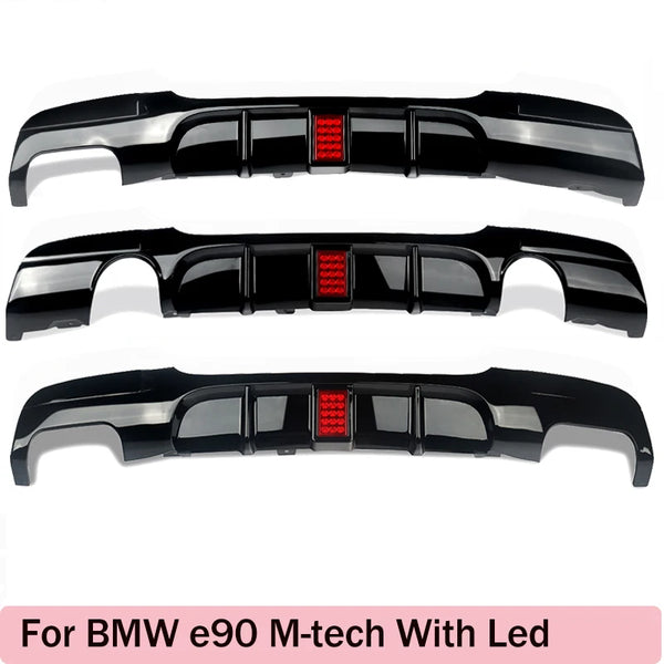 Lèvre de becquet de pare-chocs arrière avec Led pour Bmw série 3 E90 318i 320i 328i 330i 335i 340i diffuseur avec feu stop 20