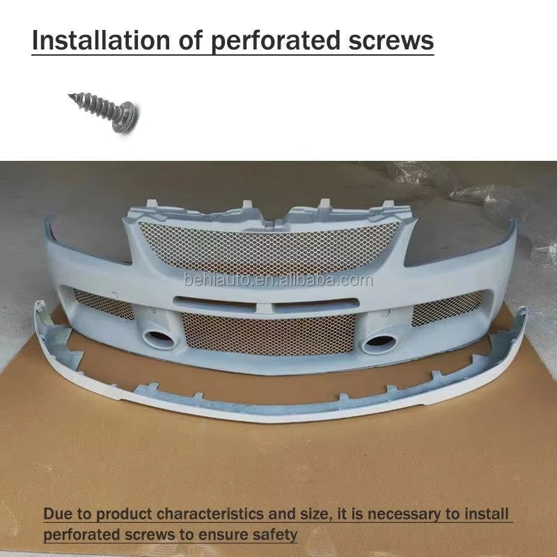 Éléments de carrosserie PP style OEM pour Mitsubishi Lancer Evolution 7, 8 et 9