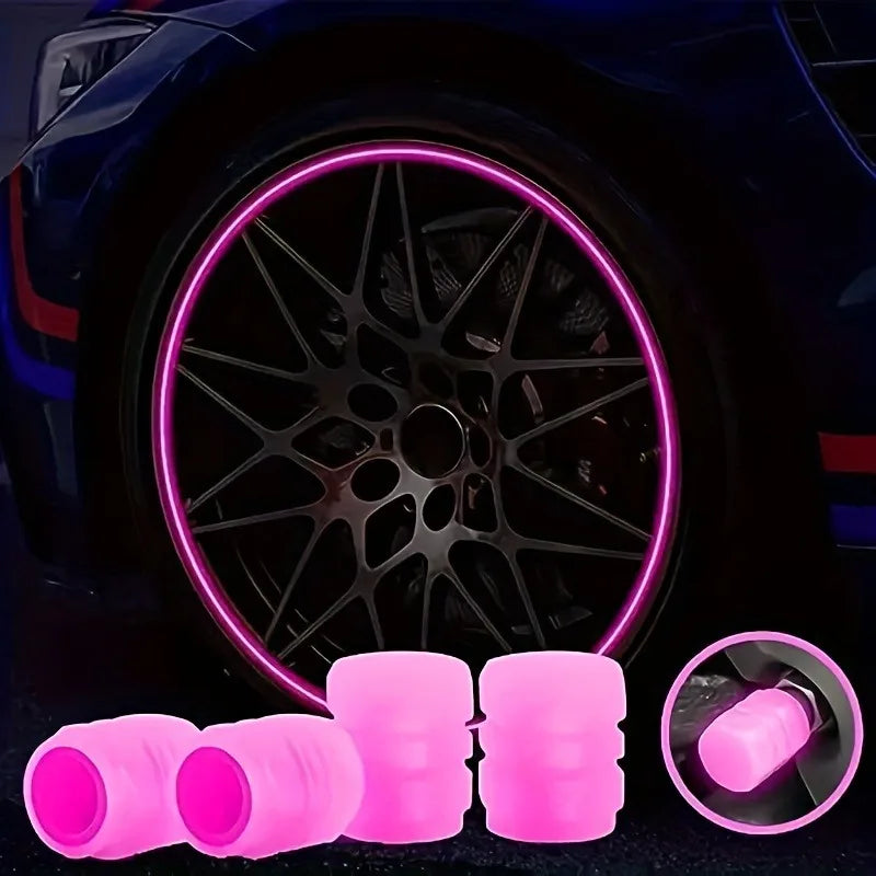 Lot de 10 Luminous Valve Stem Cap Universel Auto Decor – Jantes, pneus & freinage OURANE.COM