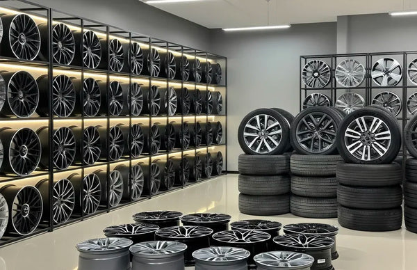 Jantes forgées cinq branches en Y, finition argent brossé, concaves profondes, pour voitures de sport Mercedes AMG Audi - OUR