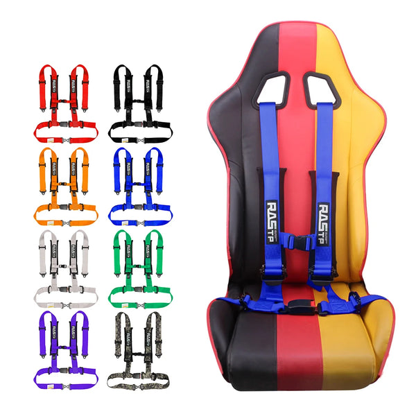 ZSRacing 2 "quatre points à dégagement rapide boulon montage course ceinture de sécurité sangle de haute qualité en Nylon épo