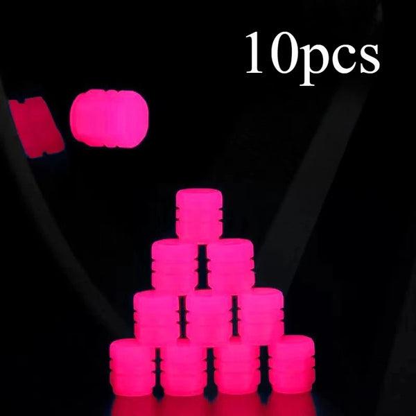 Bouchon de tige de Valve lumineux, 10 pièces, décor universel de voiture - OURANE.COM
